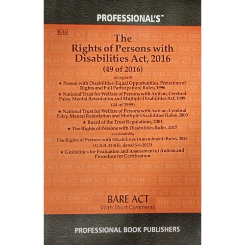 Professional's The Rights of Persons with Disabilities Act, 2016 Bare Act 2024
